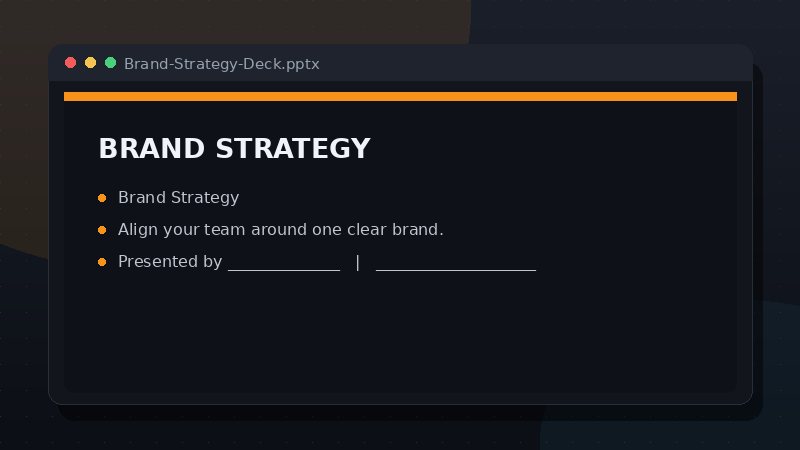 Brand Strategy Deck preview