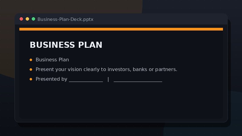 Business Plan Deck preview