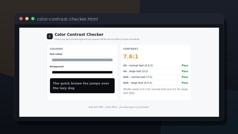 Color Contrast Checker preview