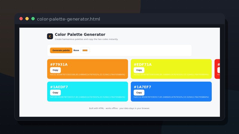 Color Palette Generator preview