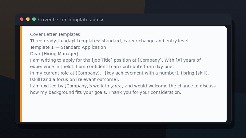 Cover Letter Templates (3-in-1) preview