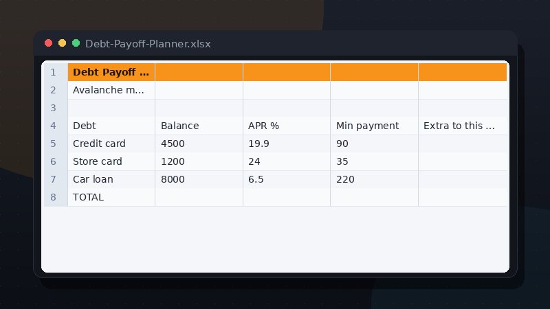 Debt Payoff Planner preview