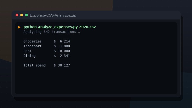 Expense CSV Analyzer preview