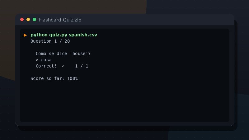Flashcard Quiz (Python) preview