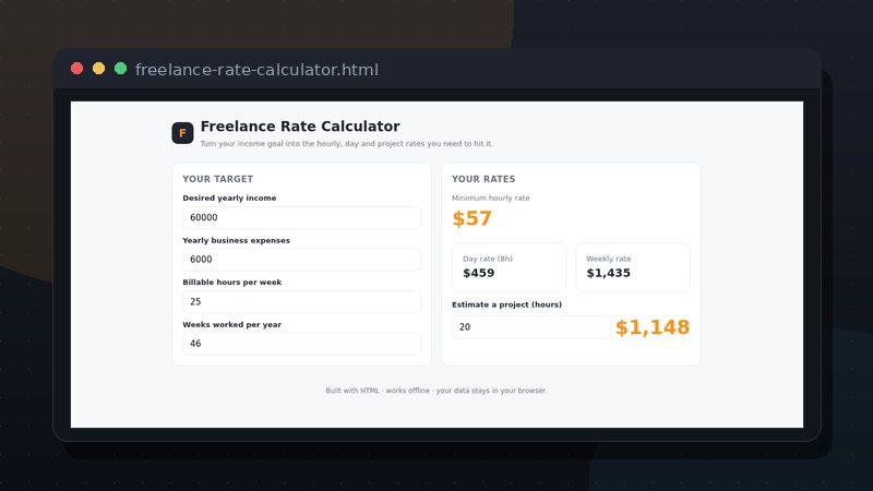 Freelance Rate Calculator preview