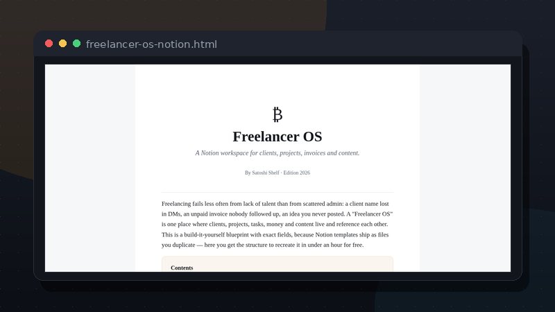 Freelancer OS preview