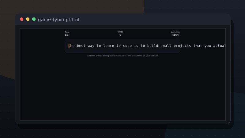 Typing Speed (Arcade) preview