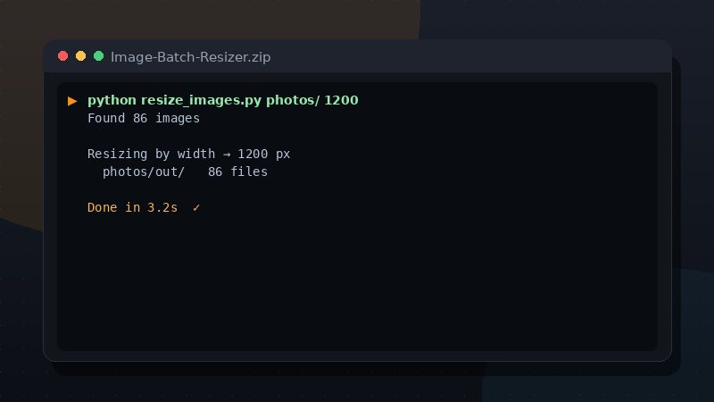 Image Batch Resizer preview