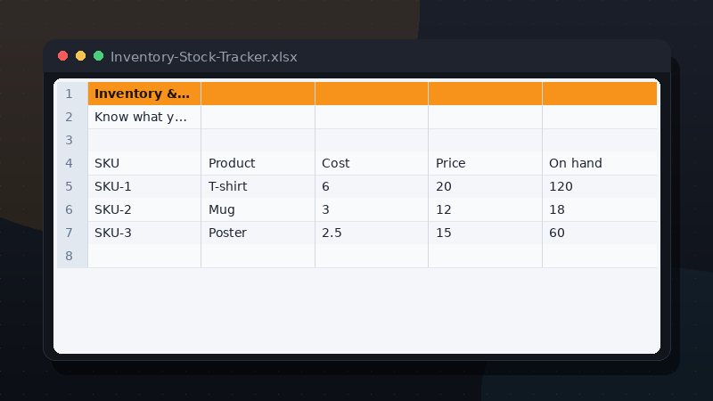 Inventory & Stock Tracker preview