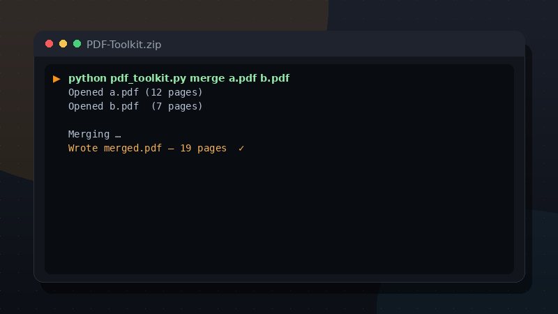 PDF Toolkit preview