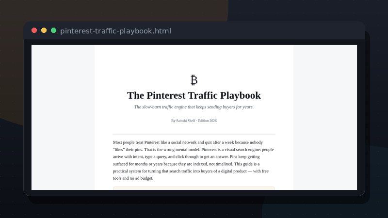 The Pinterest Traffic Playbook preview