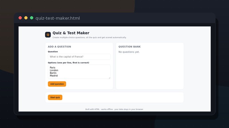 Quiz & Test Maker preview