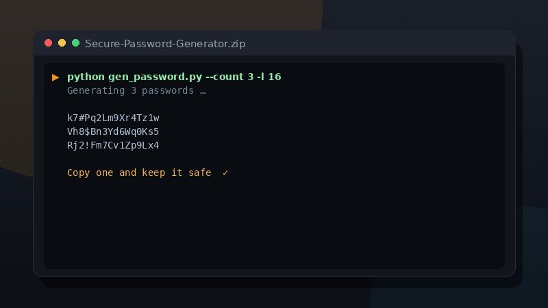 Secure Password Generator preview