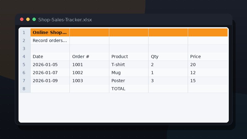 Online Shop Sales Tracker preview